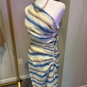 A.L.C. One Shoulder Dress in Blue and Yellow Stripes
NEW WITH TAGS🌹